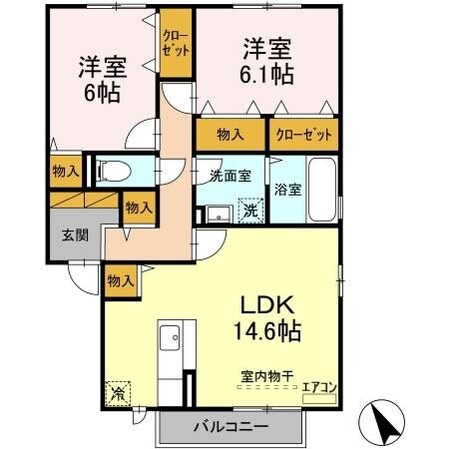 フェニーチェ Aの物件間取画像